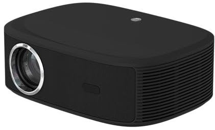 Maxxo LED800-projektor, 700 ANSI-lumen, Native Full HD 1080P, stöd för 4K, 5000:1, autofokus, 5G WiFi, Bluetooth, Dolby Audio, certifierad Netflix, YouTube, Prime Video, Linux (antracit)