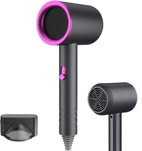 SGZIOO Seche Cheveux Ionique, 800W Sèche-cheveux, Hair Dryer avec Concentrateur, 3 Températures 2 Vitesses, Thermo Protect, 45-50dB Faible Bruit Silencieux, pour Maison, Voyage, Salons de Coiffure