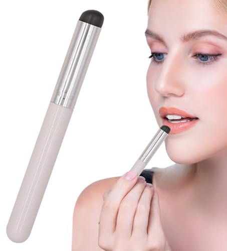 Mini silikon läppapplikator - rund huvudborste, elastiskt verktyg | multifunktionell läppborste makeup applikator, för användning för läpp, ögonskugga, L