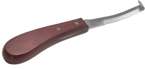 Couteau de sabot, Outil de de Couteau de Sabot en Acier au Carbone de Forme de Lame Droite Pour Utilisation de Cheval de Bétail, grattoir à sabots 22.5 cm droitier, pour Sabot de Mouton, Fer à Cheval