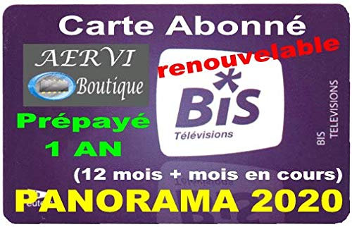 aervi – Tarjeta bis TV Panorama (prepago, 1 año, renovable)