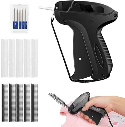 Etikettierpistole,Etikettierpistole Kleidung,Etikettiergerät Kleidung,Flex Clip Pistole Für Kleidung,Heftpistole Etikettiermaschine Mit 6 Ersatznadeln Für Kleidung Preisschilder Etiketten Preis Marke
