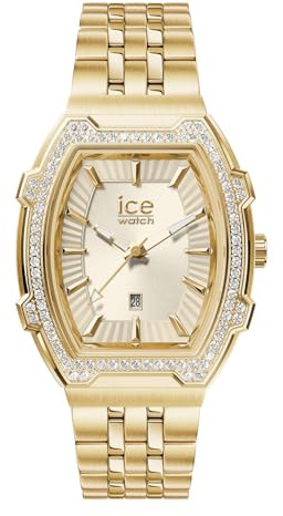 Ice-Watch - ICE boliday Full steel - Guldfärgad damklocka med armband i rostfritt stål (Small)