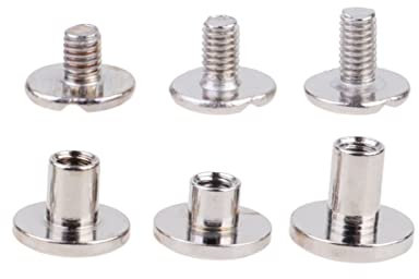 DIYEAH 30piezas Remaches Para y Manualidades Fijaciones Para y Cinturones Plata