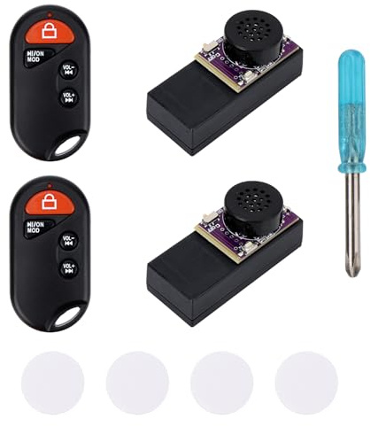 BTFO 2pcs Chèvre Hurlante Farceur Générateur de Bruit avec Télécommande, 16 Sons Dispositif Sonore Caché Bruyant Gadget Drôle pour Adultes Enfants Maison École Fête (Violet)