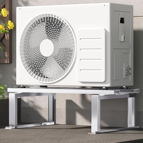 Air conditioner bracket Central Air Conditioning Condenser Bracket, Universal Ductless Air Conditioners Heat Pumps Ground Mounting Bracket，anti-vibration Heavy-duty Vibration Absorber Conden
