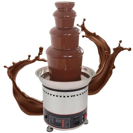 Chokladfontän för att smälta ost och godis, justerbar temperatur, 3 kg kapacitet, perfekt för fester och evenemang