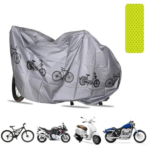 Bâche de protection pour moto - Imperméable et résistante aux UV - Pour l'été et l'hiver - 200 cm x 110 cm