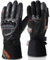 IRON JIA'S Winter Motorradhandschuhe, Wasserdicht Winddicht Leicht und Warm Touchscreen Handschuhe für Motorrad, Wandern und andere Outdoor-Sportarten,Mann und Frau-Schwarz-L