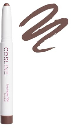 COSLINE Eyeshadow Muskat 304, Lidschattenstift, Langanhaltende Formel, Wischfest, Stick mit cremiger Textur, Matt, Braun, Made in Germany