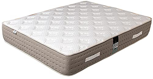 Luxury Literie Matelas Visco Latex, Ressorts ensachés, mémoire de Forme, Latex,Ferme, indépendance du Couchage, réversible, orthopédique,26cm (140 x 190 cm)