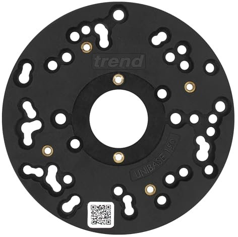 Trend Base Universelle à Plongée pour Défonceuse, 150mm, Compatibilité Améliorée pour Défonceuses à Plongée de 8mm, UNIBASE/150