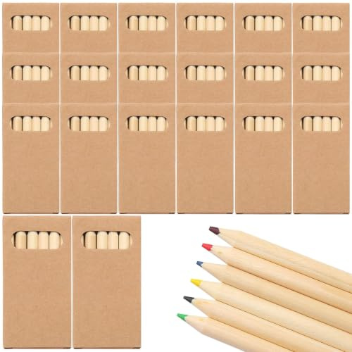 HENGBIRD 20 Set Matite Colorate in Legno, 6 Colori per Disegno e Schizzo