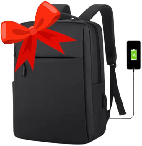 mitudei Mochila para Portátil Impermeable - Mochila Escolar para Adolescente, Mujer y Hombre con Cargador USB