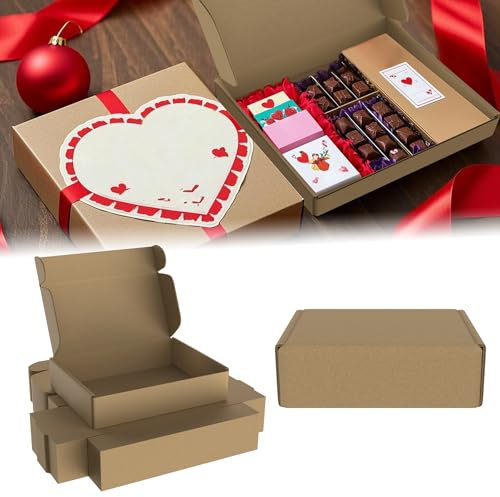 YARDIN 15 x 10 x 4 cm fraktkartong, 20 lådor återvinningsbar, platt kartonglåda, bokkartonger, mailer, lådor av wellpapp, vikbar låda för postförsändelse, förpackning (brun, storlek liten)