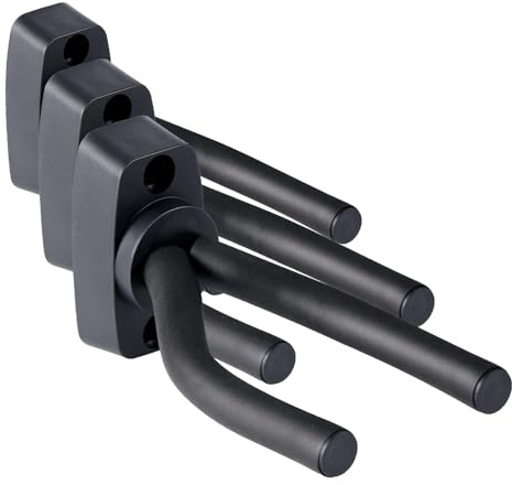 Vinabo Supporto per chitarra e chitarra elettrica, Stand Confezione da Supporto Gancio Montaggio a parete, Appendi Titolare per Basso Elettrico Ukulele Violino (1PC) (Confezione da 3)