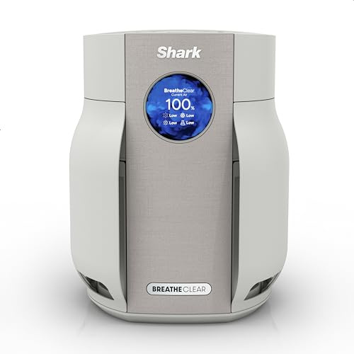 Shark BreatheClear Compact Pro Smart Air Purifier, HP062, Dove