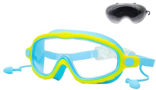 Generisch Gafas de natación para niños, antivaho, protección UV, ajustables, a prueba de fugas, gafas de buceo para niñas, cómodas gafas de policarbonato, para piscina, mar, deportes acuáticos cómodos