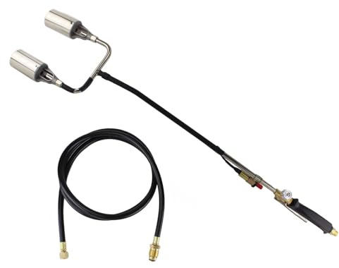 TITUS Push-Start Propane Weed Torch High Output Wood Ice Snow Roofing Road