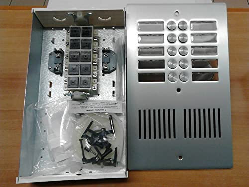 PULSANTIERA CITOFONO ALLUMINIO ANTIVANDALO 2 FILE, 10 PULSANTI ELTAS AV2010