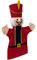 Marionette Märchenfigur Handpuppe Nussknacker 33 cm, Rot, für Kinder Jungen Mädchen Babys