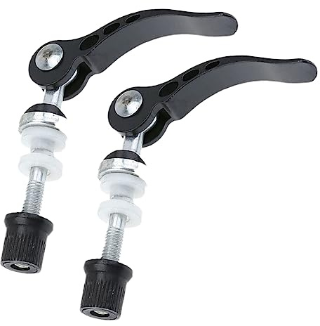 XINGYUXUXIN 2 Pcs Bicycle Seatpost Clamps Aluminum Alloy Bike Seat Clamps Quick Release Skewer Bolt Clips for Folding Bicycle Mountain Bike