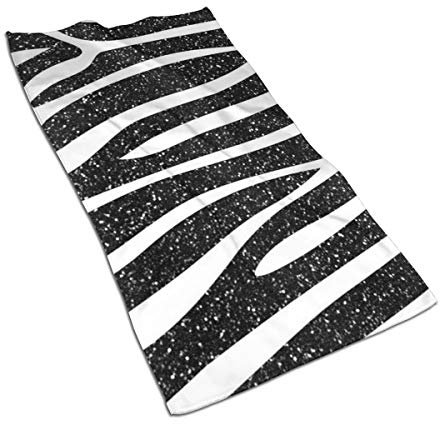 BeNtli Handtücher, Zebramuster, Badezimmerhandtuch, Mikrofaser, weiche Gesichtshandtücher, 40 x 70 cm, für Badezimmer, Fitnessstudio