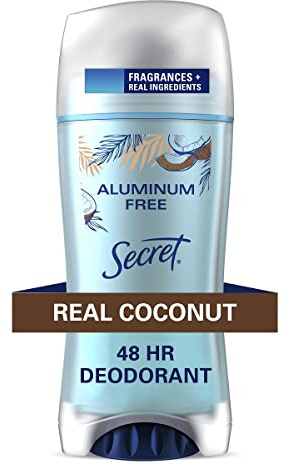 Secret Aluminum Free Deodorant for Women, Coconut, 2.4 oz