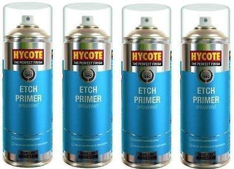 Hycote XUK433 Etch Primer Spray Paint 400ml X 4