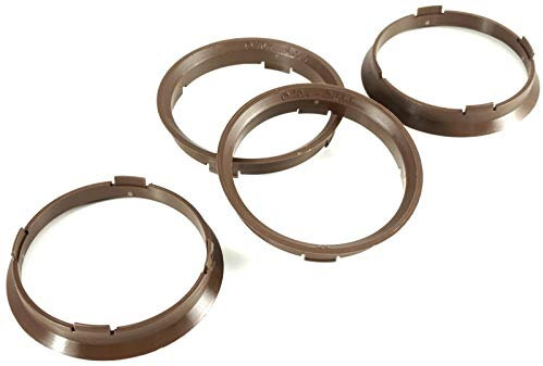 4 anelli di centraggio 70,4 x 66,6/70,4 su 66,6 marrone scuro compatibile con Rondell