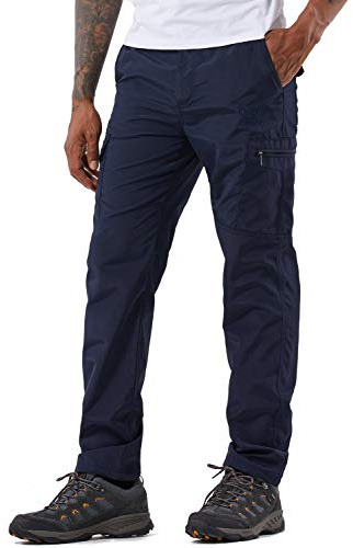 YAWHO Pantalon de randonnée pour homme Pantalon d'extérieur Pantalon de trekking Pantalon softshell Pantalon fonctionnel Pantalon cargo/Séchage rapide Imperméable Coupe-vent, XL