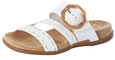 Rieker Damen V0092 Sandale, Weiß, 41 EU