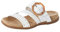Rieker Damen V0092 Sandale, Weiß, 41 EU
