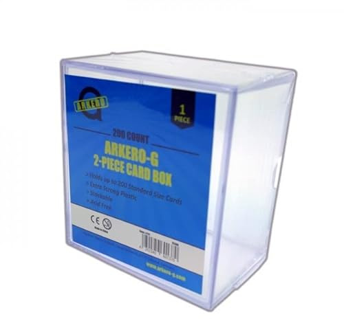 Arkero-G 2-Piece 200 Count Card Box (für über 200 Karten) - Schutzbox für Poke, Magic, YuGiOh! Sammel-Karten