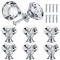 QUIIEOSKIA 8 Piezas Pomos Tiradores de Cristal,Pomo Puerta de Diamante, Tirador Muebl para Tiradores Armarios de Cocina - 30 mm