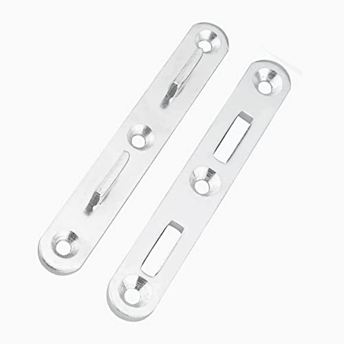 BETOCI Sängskenor fästen 13 cm trä sängskena anslutningsbeslag kraftig sängram skena hårdvara set med 4