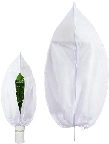 Winterliche Pflanzen-Frostschutzhüllen, Gartenvlies-Frostschutz für Pflanzen, Gartenvlies-Beutel für Pflanzen, Pflanzenvlies-Frostschutzjacken, Stoff-Pflanzenvlies-Frostschutzbeutel