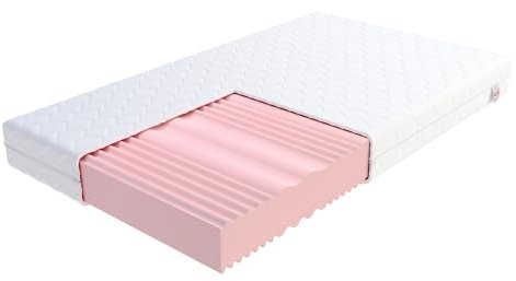 FDM Matratze 90x200 cm COMFORT DUO MAX DOUBLE Kaltschaummatratze 7 Komfortzonen Härtegrad H3 und H4 HR-Schaum 20 cm Hoch Doppelseitige Rollmatratze mit Hypoallergenem Waschbarem Premium-Bezug Oeko-Tex