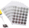Qkbuza Autocollants de colle de colle en papier Extensions de cils, autocollant de palette de porte-colle à la cils | de palette d'aluminium étanche étanche pour colle de cils,Fausse entre cils pour