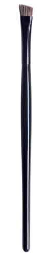 HOOWIFFY Pincel Delineador Negro de Fibras Sintéticas y Pincel Biselado Pequeño para Cejas Negro Mango de Madera, Adecuado para Maquillaje Profesional y Diario