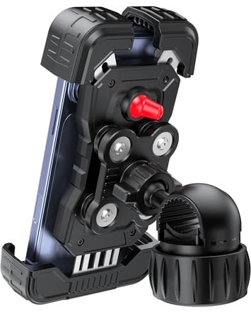 TECKNET Motorcycle Phone Mount, Bike Phone Holder For 4.7–6.8 Phones