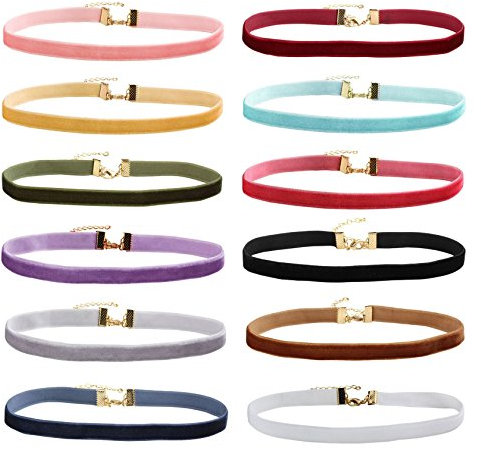 MILAKOO Velvet Choker Halskette Set Damen Gothic Tattoo Lace Black Chokers Frauen samt Kropfband