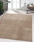 the carpet Marley eleganter Designer Teppich Wohnzimmer, weicher & pflegeleichter Kurzflor Wohnzimmerteppich in Taupe, Teppich 80 x 150 cm