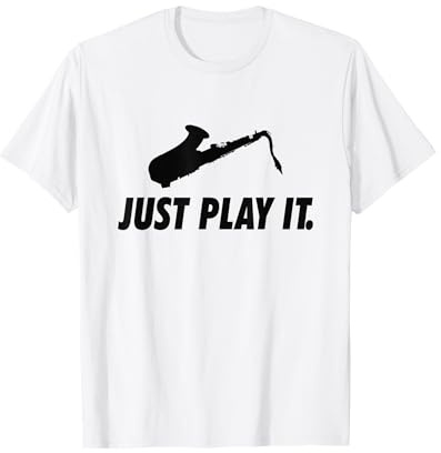 Divertido jugador de saxofón tenor jugar saxofón saxy banda de marcha regalo Camiseta