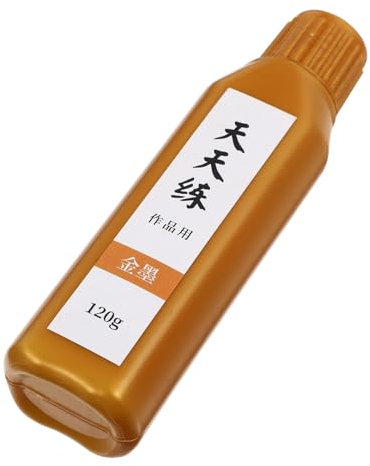 Operitacx 1 inchiostro per calligrafia concentrazione chinoise biglietto d'auguri e ink craft metallico impasto inchiostro d'oro inchiostro per scrivere inchiostro professionale Golden