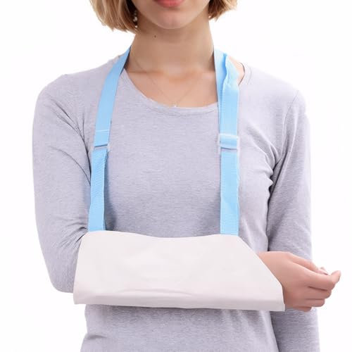 ExcellaElite Sling for Arm Support,Breathable Arm Sling for Shoulder Injury,Adjustable Arm Sling For Wrist Injury,Suitable for Wrist,Elbow,Arm Fracture,Shoulder Dislocation (White)