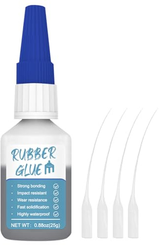 25g Gummikleber Extra Stark Wasserfest, Gummi Kleber Sofortige Bindung, für Gummiprodukte, Reifen, Gürtel, Stiefel, Bastelarbeiten