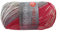 Unbekannt Pro Lana Fjord Socks 4-fädig Color 183 rot grau, Sockenwolle Norwegermuster musterbildend, 278477