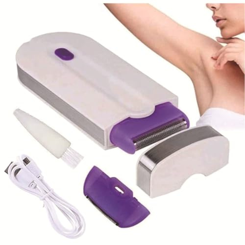 Women Laser Rechargeable Epilator Remover Smooth Touch Hair Removal Instant Pain Free Razor Sensor- Light Technology Hair Remove (Color : White Medium Packing Box-A)