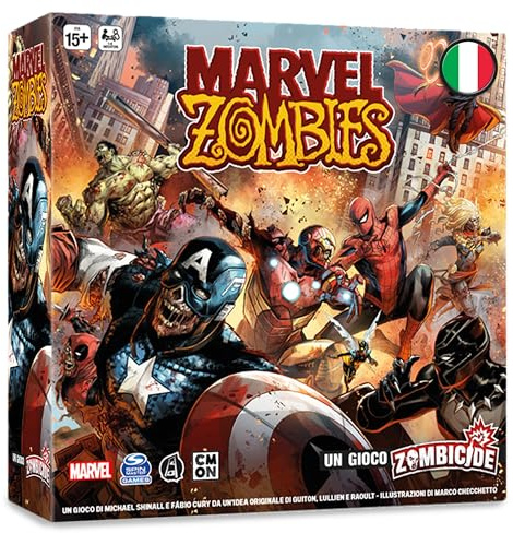 Asmodee – ZOMBICIDE: MARVEL ZOMBIES – Gioco da Tavolo Zombicide – Gioco di Società Collaborativo e di Strategia per Amici – Idea Regalo Marvel – 1-6 Giocatori – 15+ Anni – Edizione in Italiano